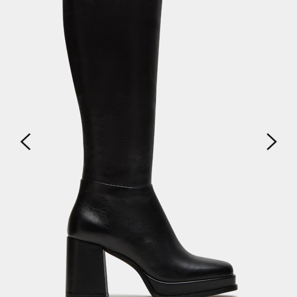 Steve Madden Black Heeled Boots
